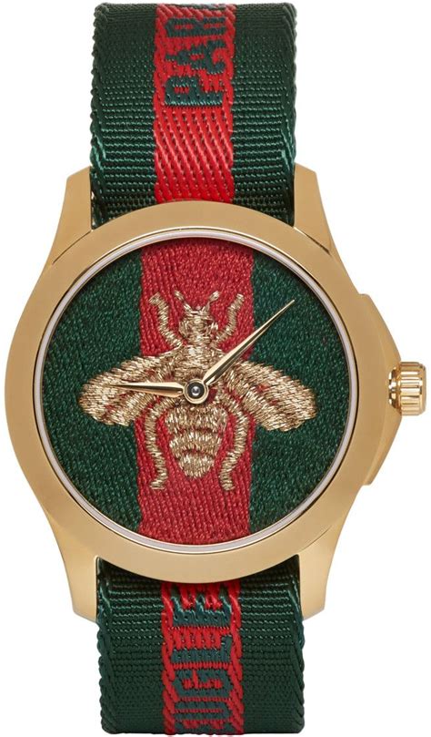 gucci bee watch green|Gucci bumble bee collection.